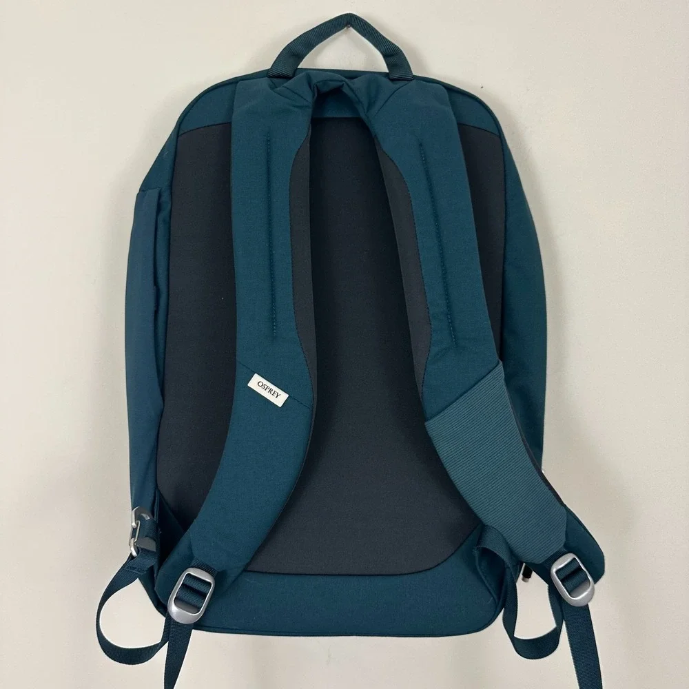 Osprey Arcane Day Backpack Unisex Large Teal Green Adjustable Straps Laptop Bag